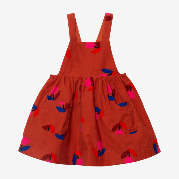 Baby girl tulip overalls dress