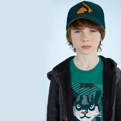 Boy in green hat