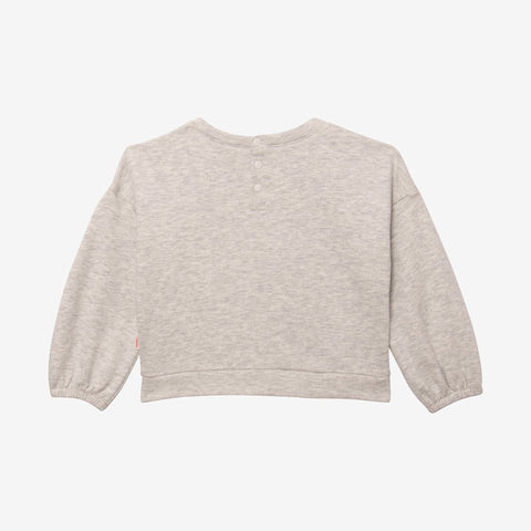 Baby girls' heather grey sweatshirt