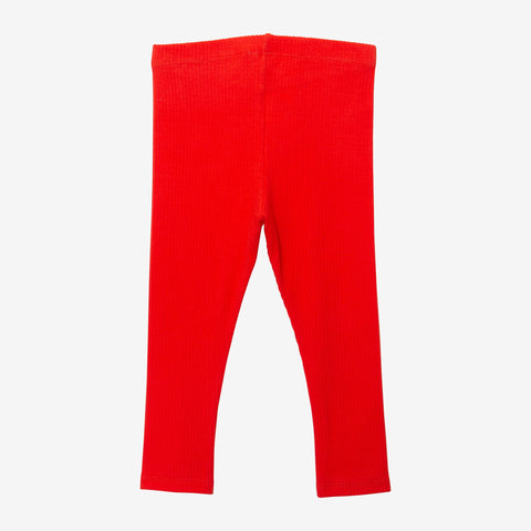 Baby girls' red leggings